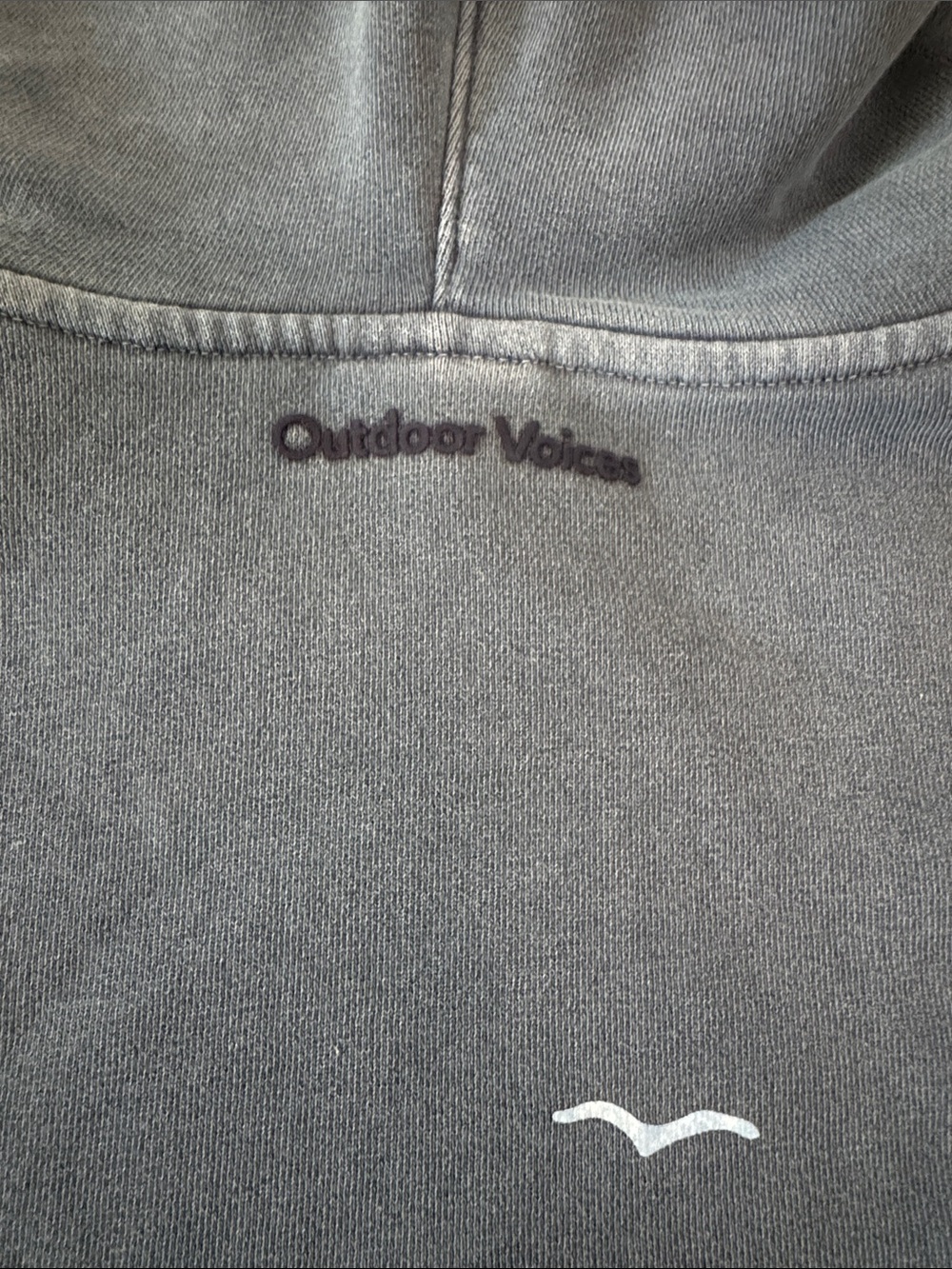 Outdoor Voices Slate Gray/Blue Pullover Hoodie - Picture 5 of 5